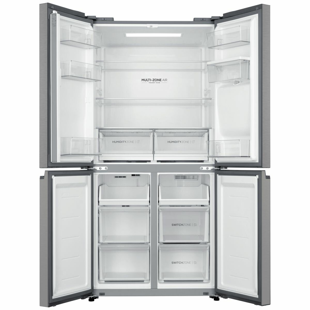 Haier 508L Quad Door Fridge – Satina Silver (HRF580YHS) - Image 4