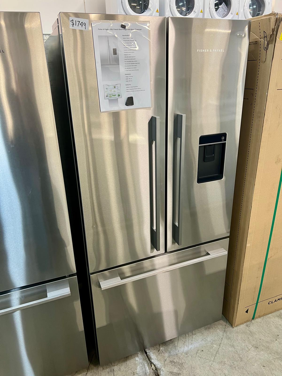Fisher & Paykel 487L Series 7 French Door Fridge with Ice & Water – Stainless Steel (RF522ADUX5) - Image 5