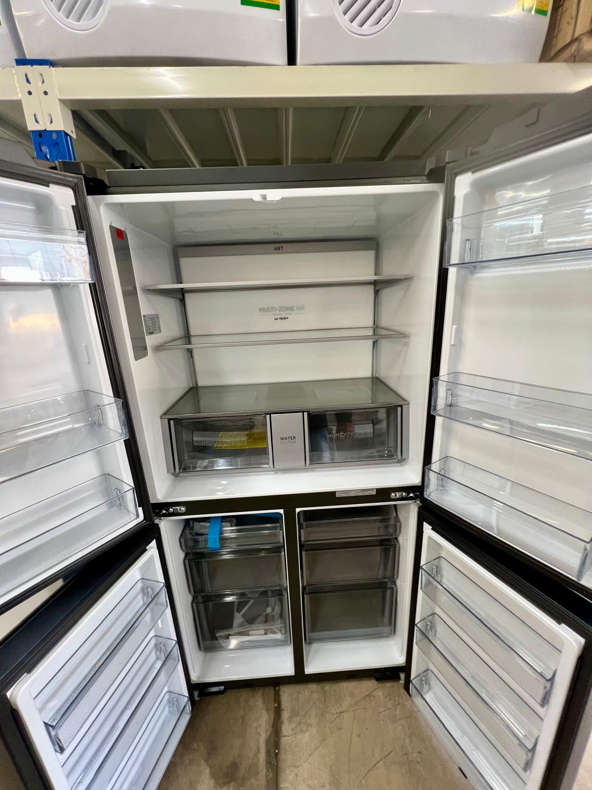 Haier 623L Quad Door Fridge with Ice & Water – Black (HRF680YPC) - Image 3