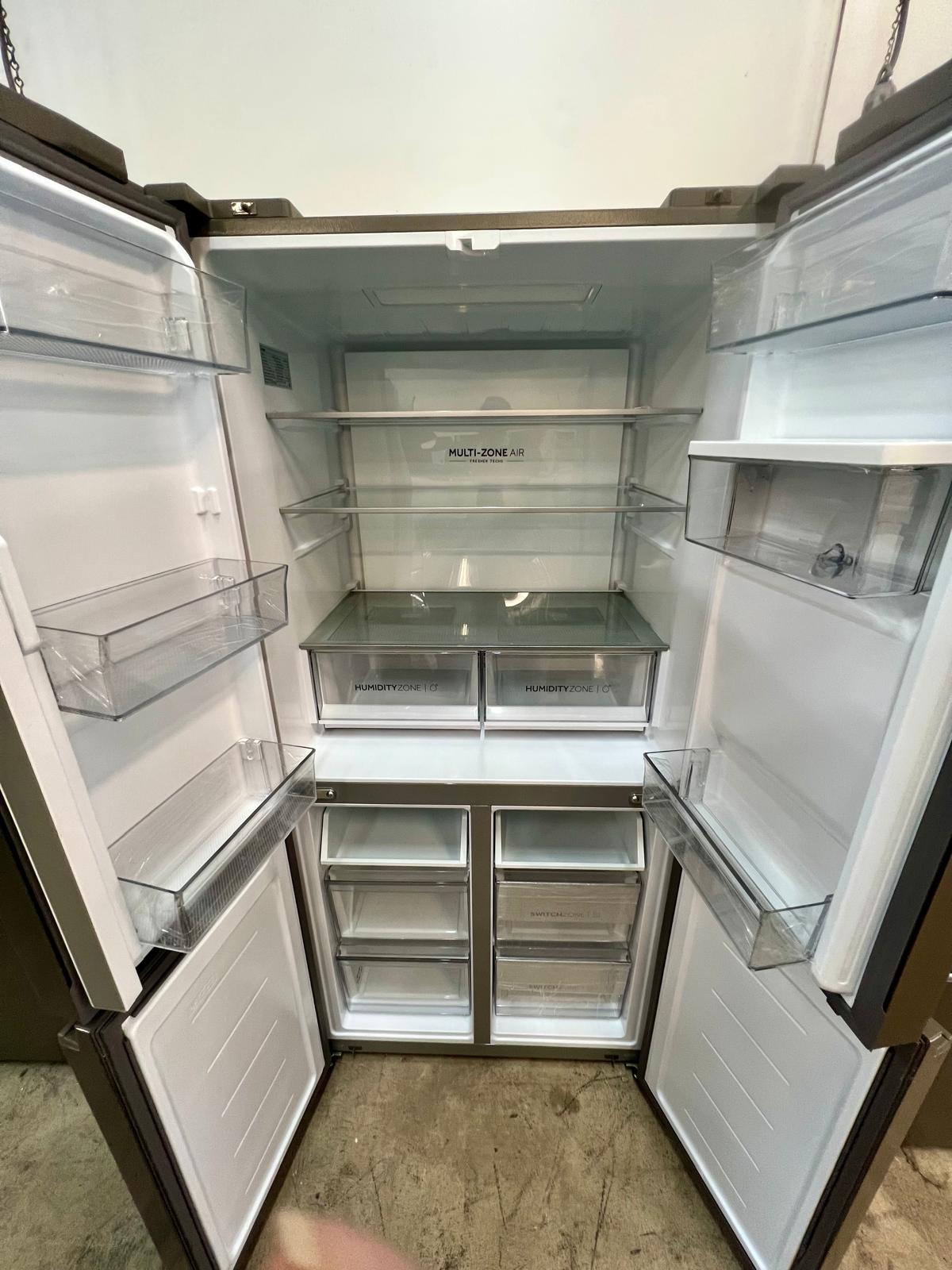Haier 508L Quad Door Fridge – Satina Silver (HRF580YHS) - Image 3