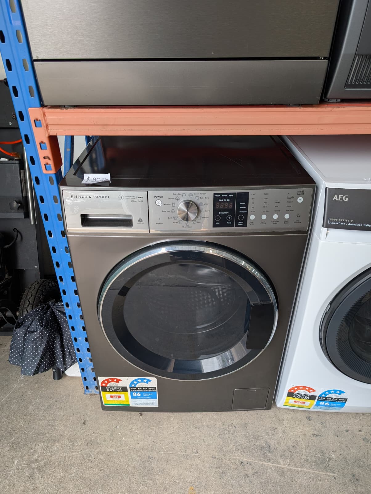 Fisher& Paykel 10kg Series 9 Front Loader Washer Steam Care - Image 2