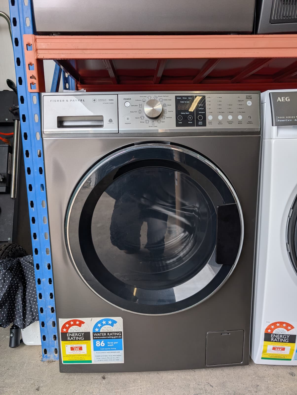 Fisher& Paykel 10kg Series 9 Front Loader Washer Steam Care - Image 4