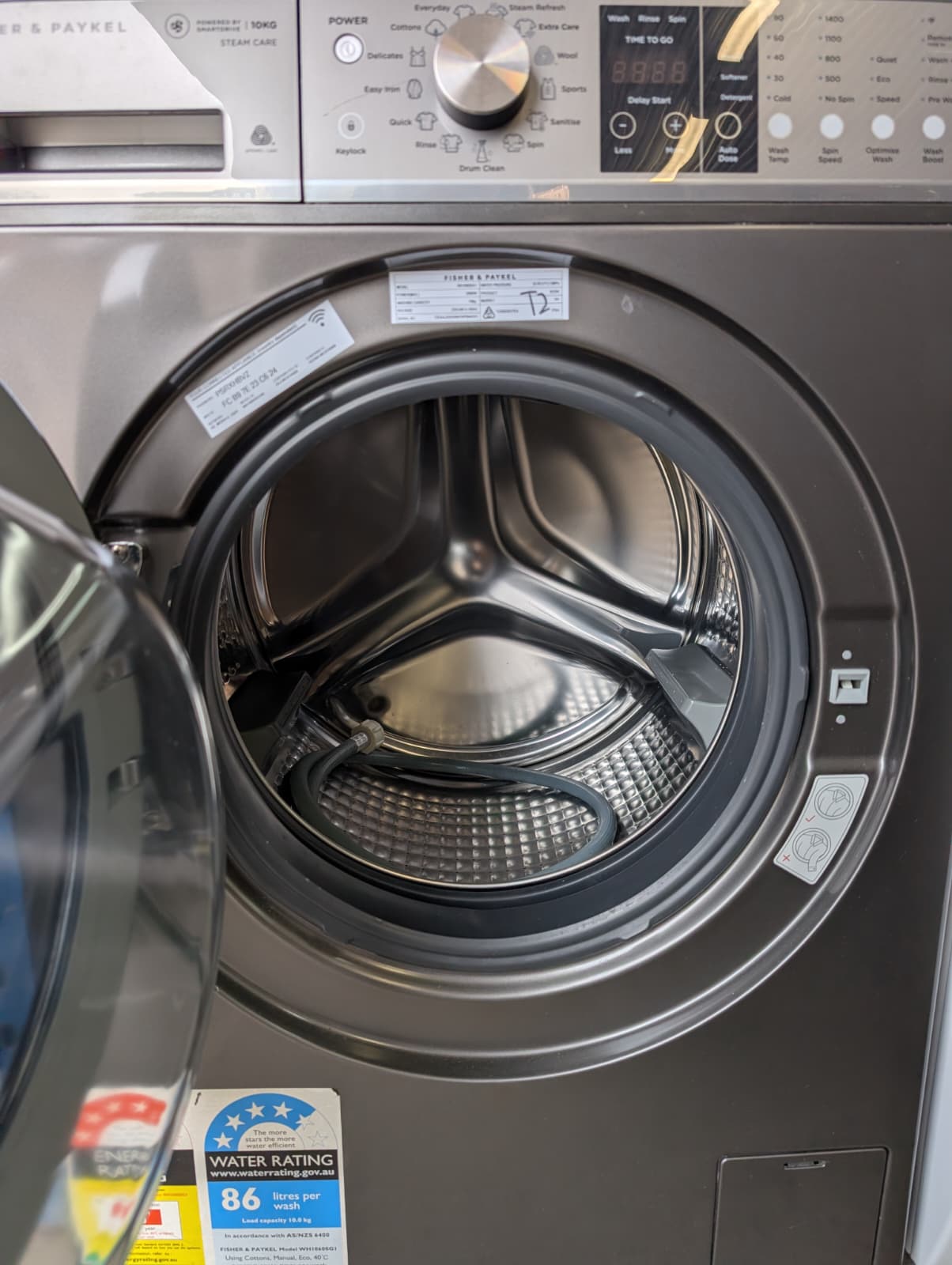 Fisher& Paykel 10kg Series 9 Front Loader Washer Steam Care - Image 5