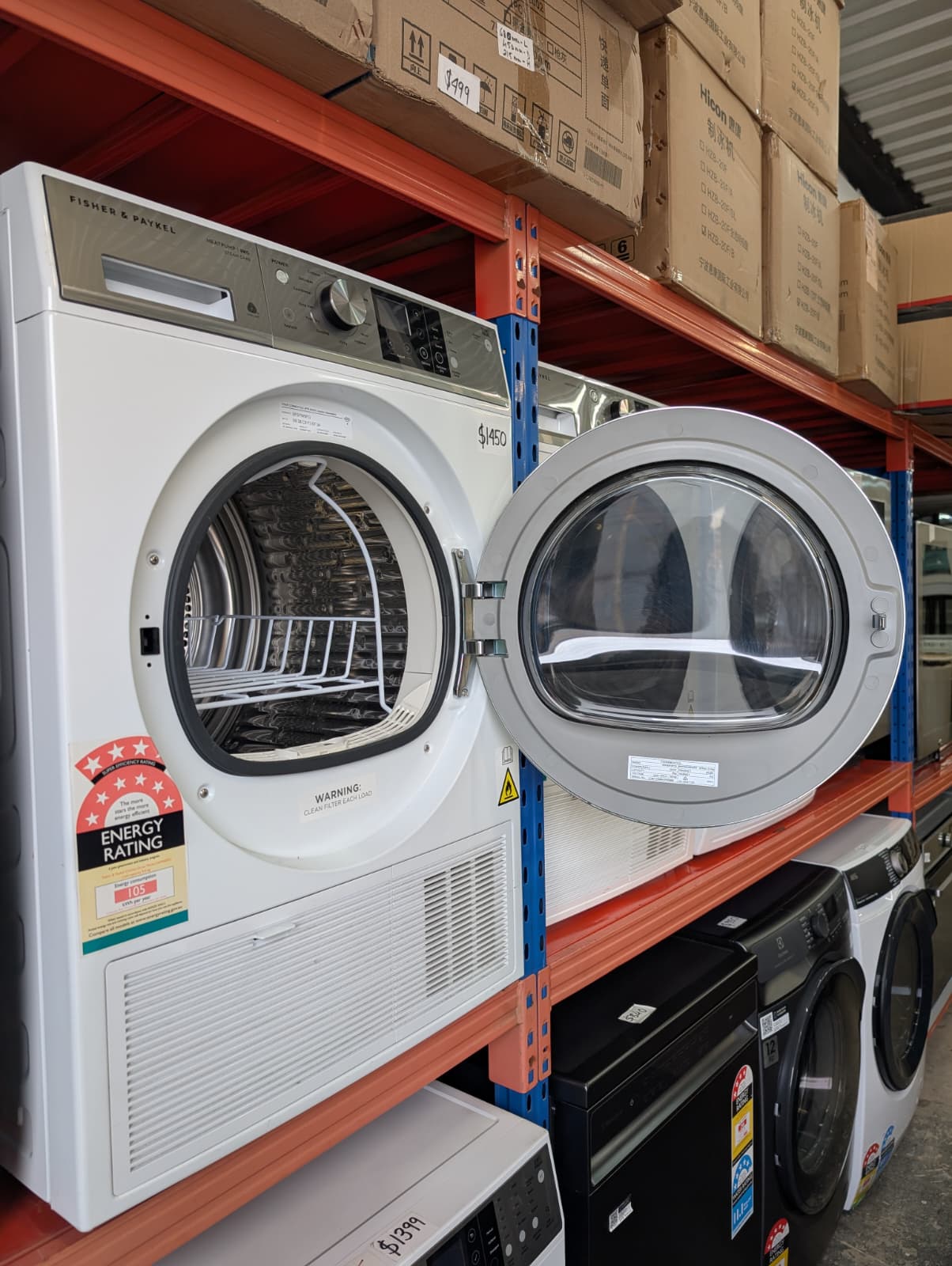 Fisher& Paykel 9kg Series 9 Heat Pump Dryer Steam Care - Image 3