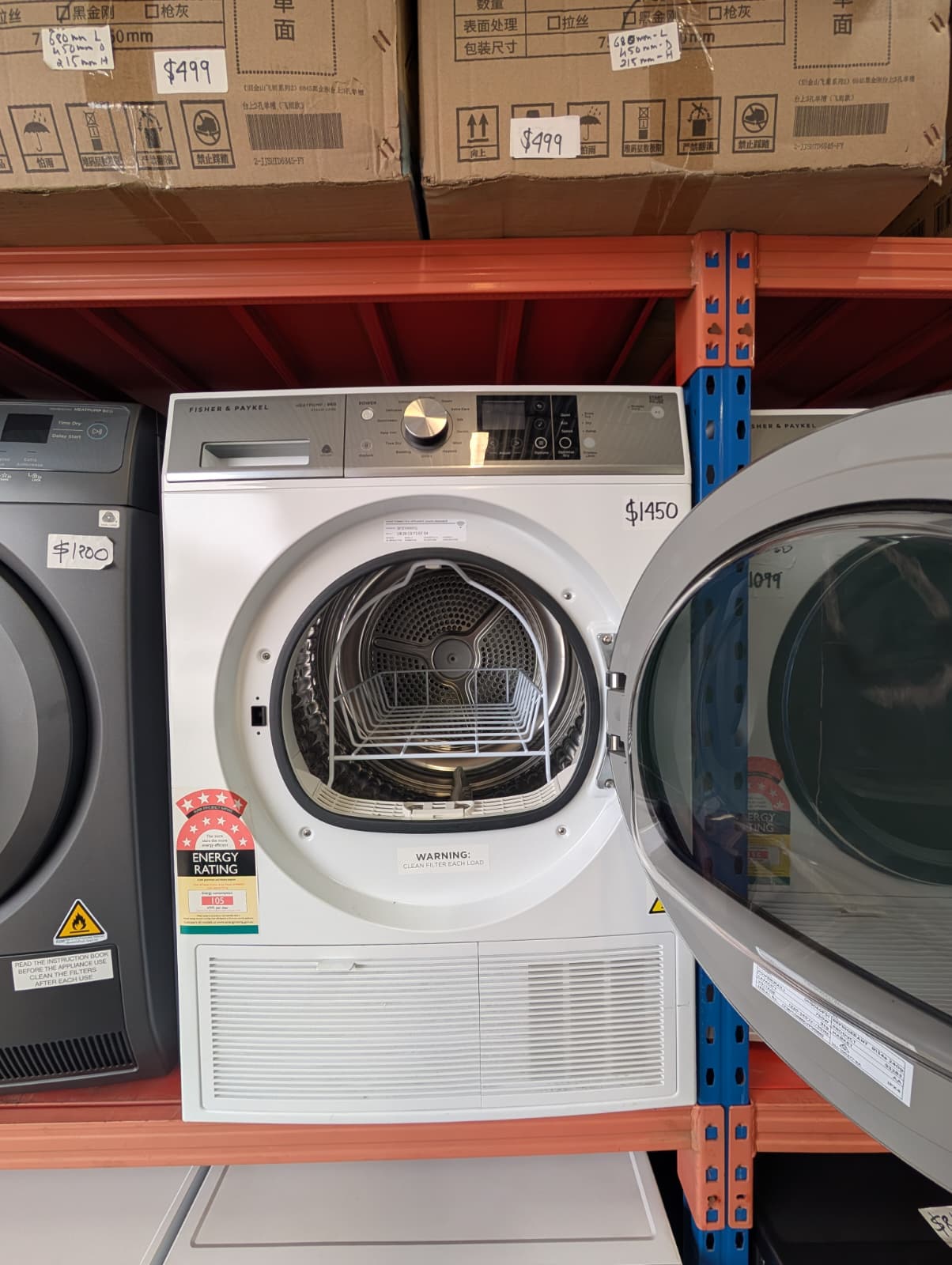 Fisher& Paykel 9kg Series 9 Heat Pump Dryer Steam Care - Image 5